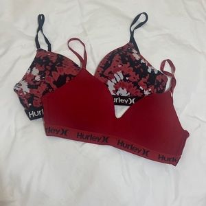 Hurley padded sport bras